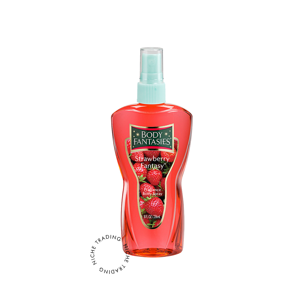 Body Fantasies Strawberry Body Spray 236ml - Body Fantasies | Niche Trading Qatar