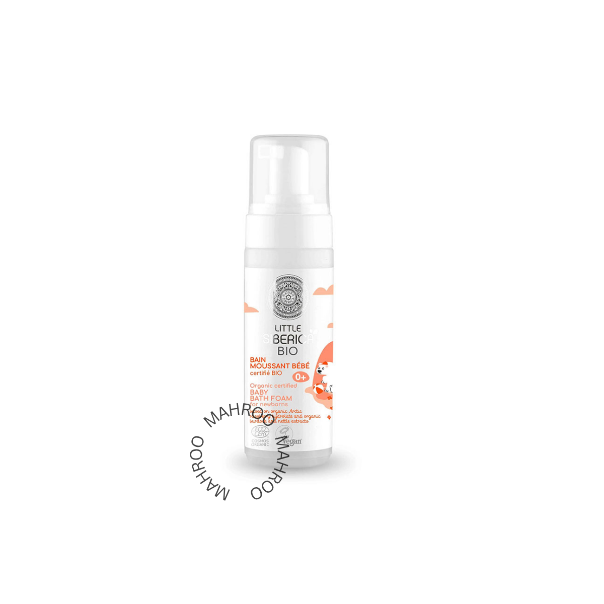 Little Siberica. Organic Certified Baby Bath Foam for Newborns, 160ml