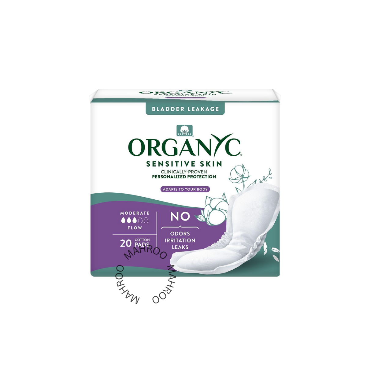 Organyc Light Incontinence Moderate Pads - Usa Size