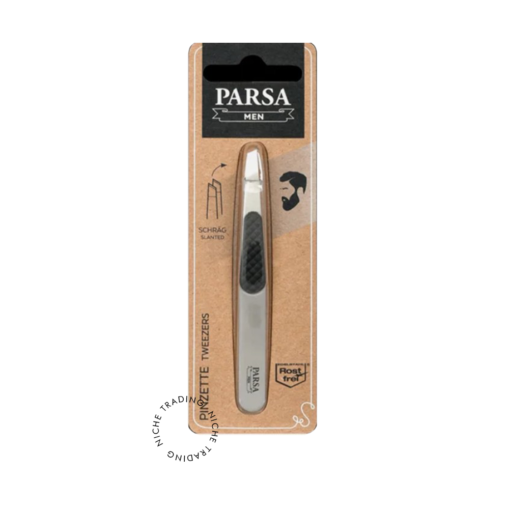 Parsa Men Tweezers Angled 1 Pc - Parsa | Niche Trading Qatar
