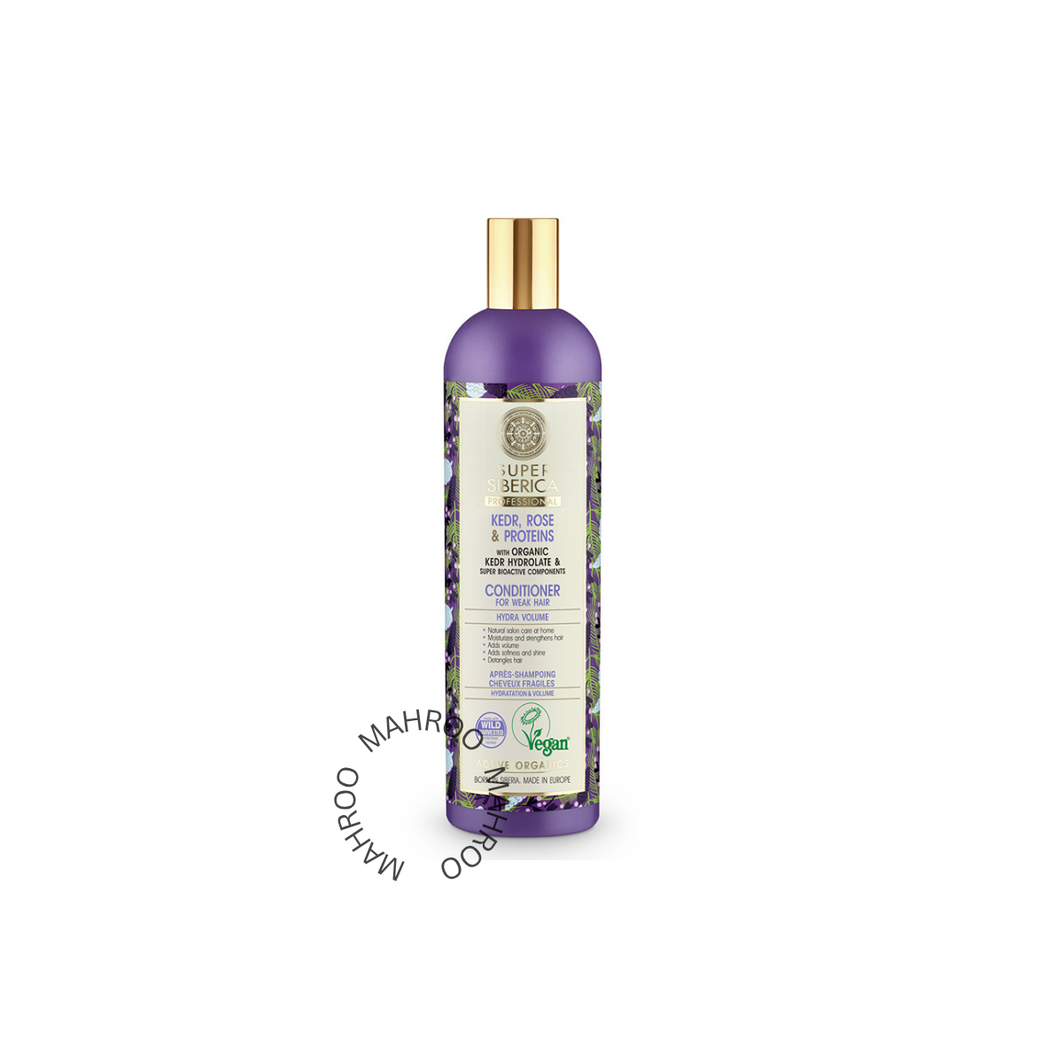 Super Siberica Kedr, Rose & Proteins. Conditioner for Weak Hair, 400ml
