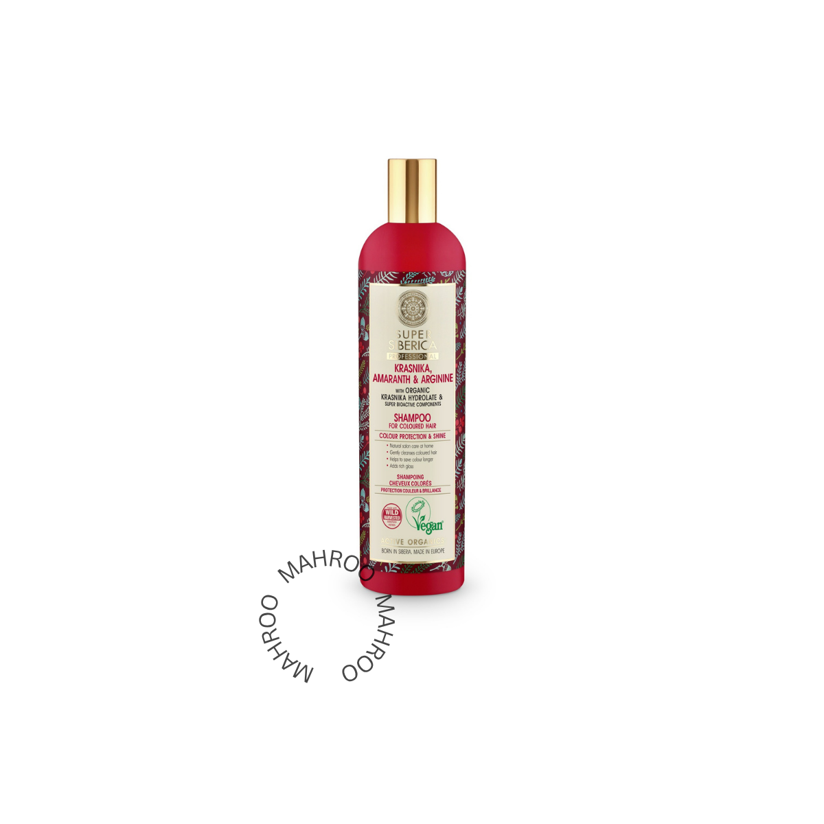 Super Siberica Krasnika, Amaranth & Arginine. Shampoo for Coloured