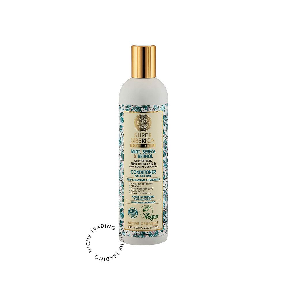 Super Siberica Mint, bereza & retinol. Conditioner for Oily Hair, 400ml