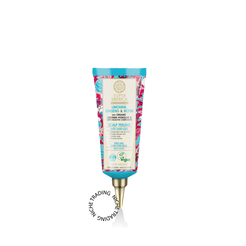 Super Siberica Limonnik, ginseng & biotin. Scalp Peeling, 100ml