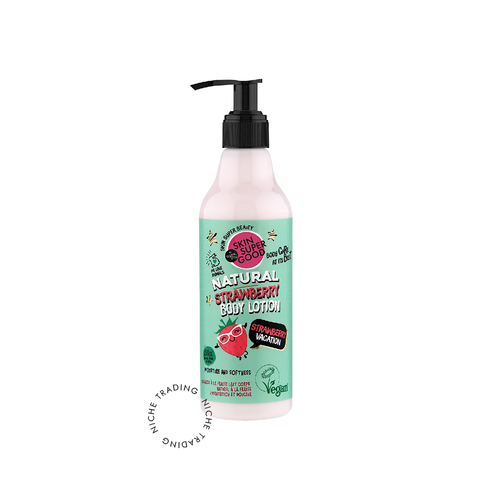 SKIN SUPER GOOD Natural Strawberry Body Lotion, Strawberry Vacation, 250ml
