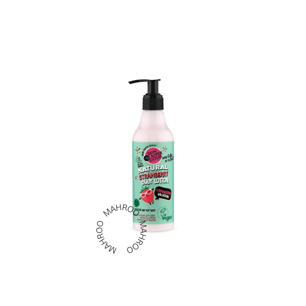 Skin Super Good Natural Strawberry Body Lotion, Strawberry Vacation