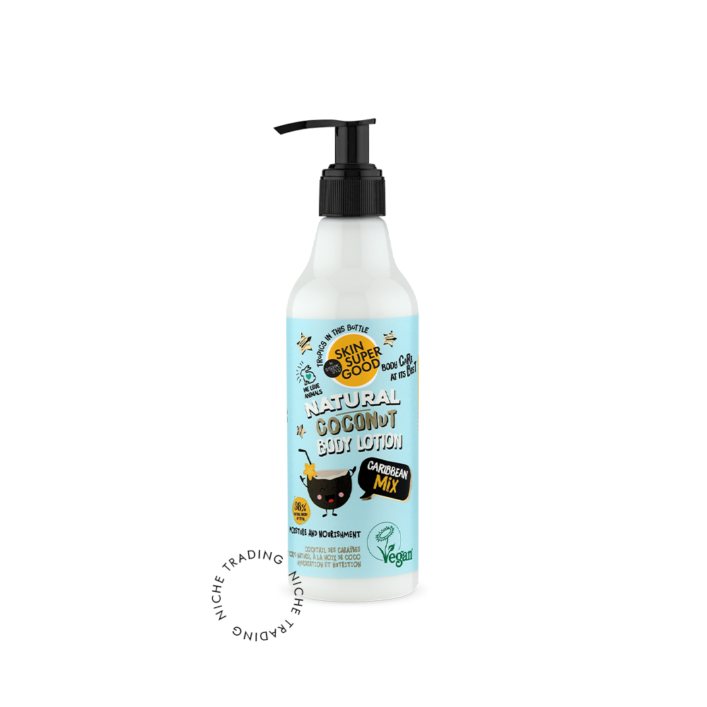Skin Super Good Natural Coconut Body Lotion, Caribbean Mix, 250ml - Natura Siberica | Niche Trading Qatar