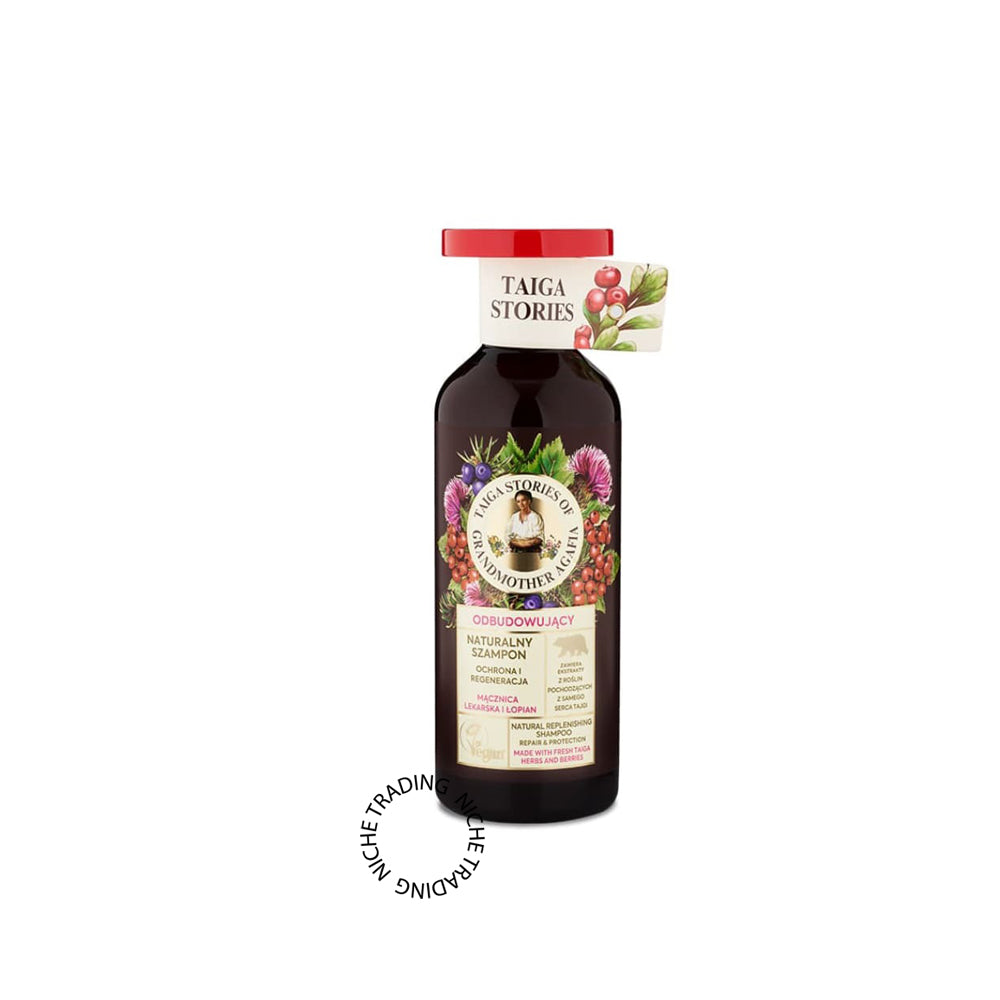 Taiga stories. Natural shampoo Bearberry & Burdock, 500ml