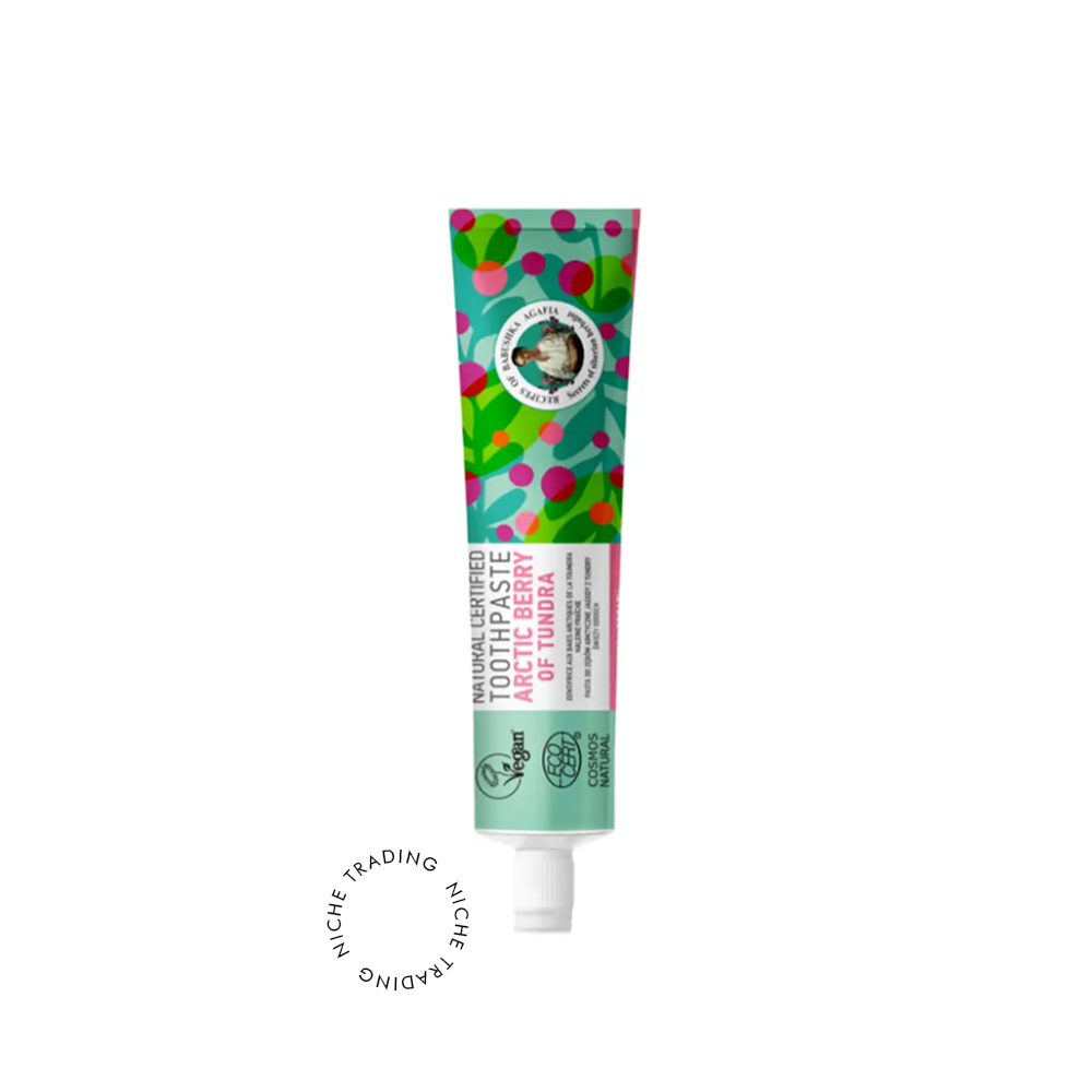 Rba Natural Certified Toothpaste Arctic Berry of Tundra 85g - Recipes of Grandma Agafia | Niche Trading Qatar