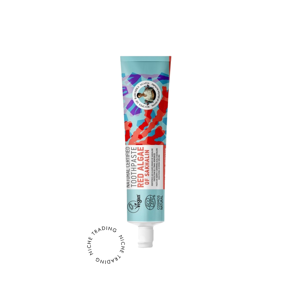Rba Natural Certified Toothpaste Red Algae of Sakhalin 85g - Recipes of Grandma Agafia | Niche Trading Qatar