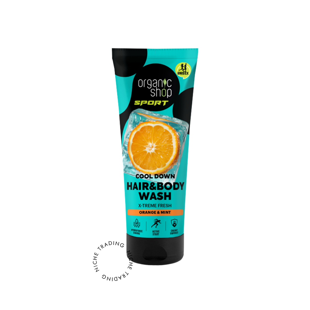 Hair & Body Wash – Organic Shop SPORT X-treme Fresh, 200ml - Organic Shop | Niche Trading Qatar