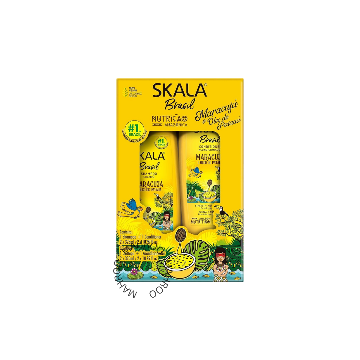SKALA - MARACUJA E'OLEO DE PATAUA SHAMPOO + CONDITIONER 325 ML