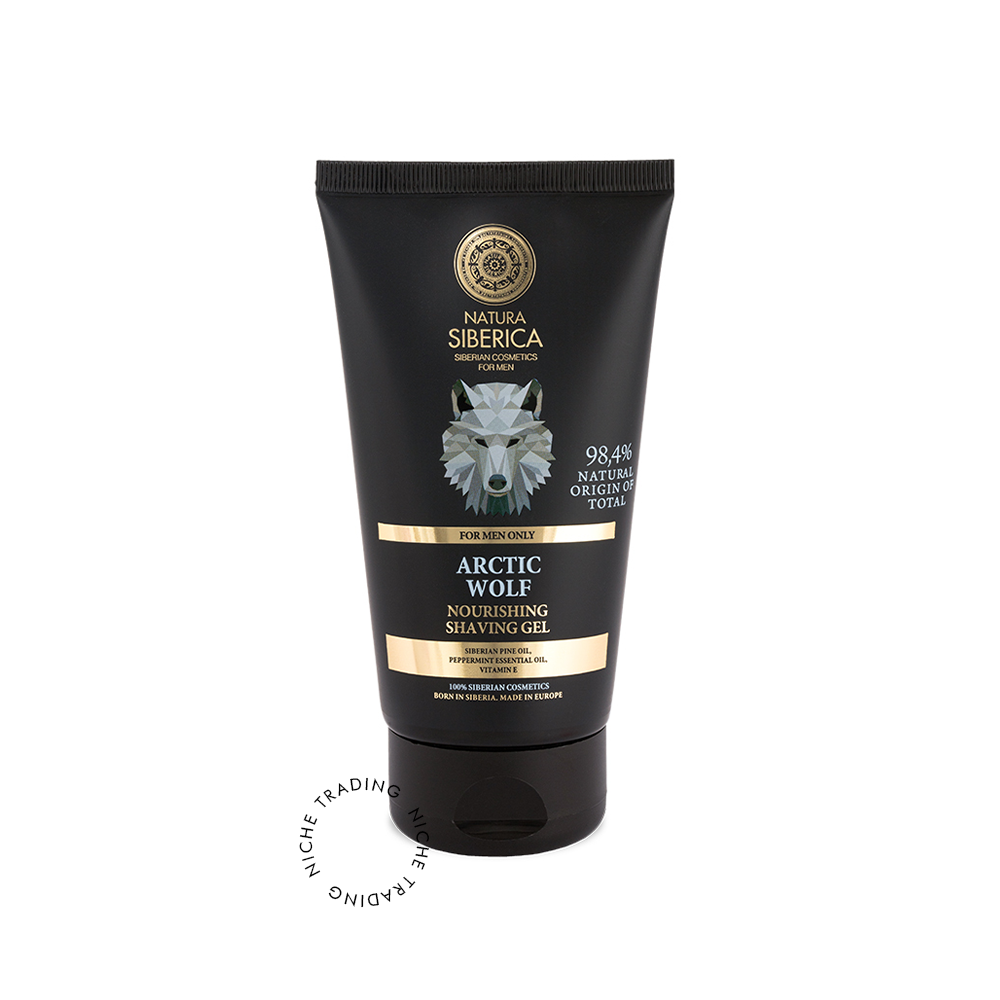 NS MEN Nourishing Shaving Gel Arctic Wolf, 150ml - Natura Siberica | Niche Trading Qatar