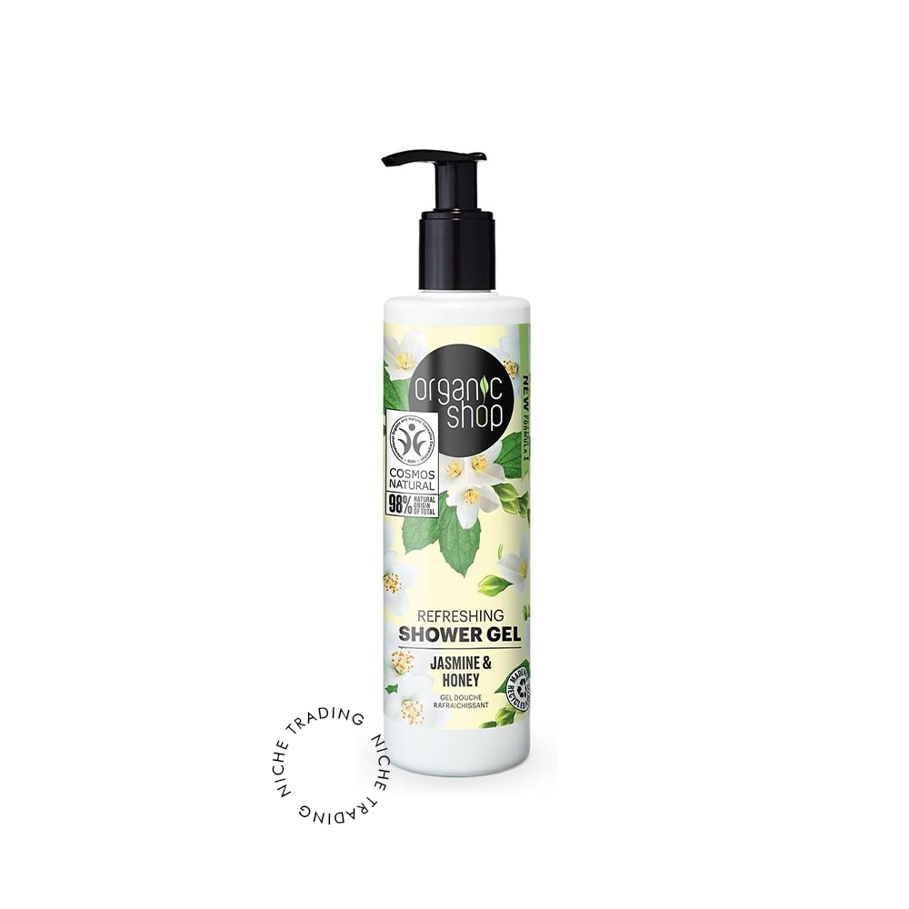 OS Refreshing Shower Gel Jasmine and Honey, 280ml - Organic Shop | Niche Trading Qatar