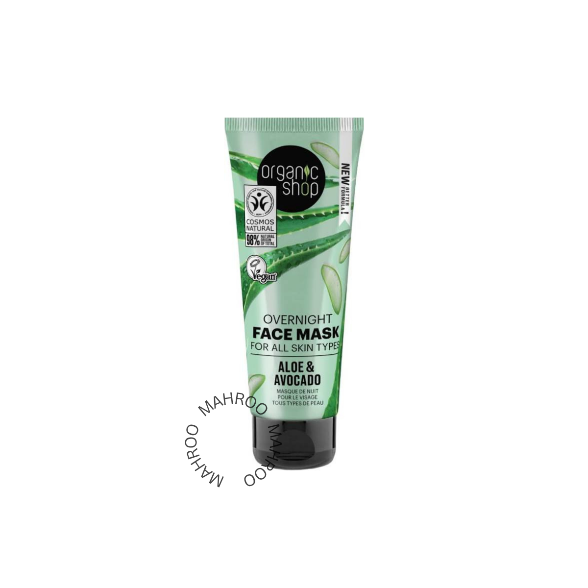 OS Overnight Face Mask for All Skin Types Avocado and Aloe, 75ml