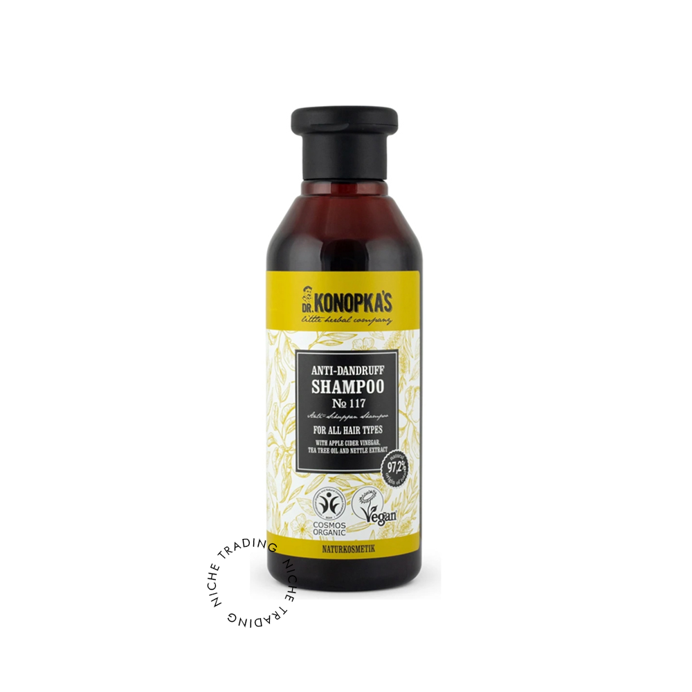 Anti-Dandruff Shampoo №117 for All Hair Types 280ml - Dr. Konokpa | Niche Trading Qatar