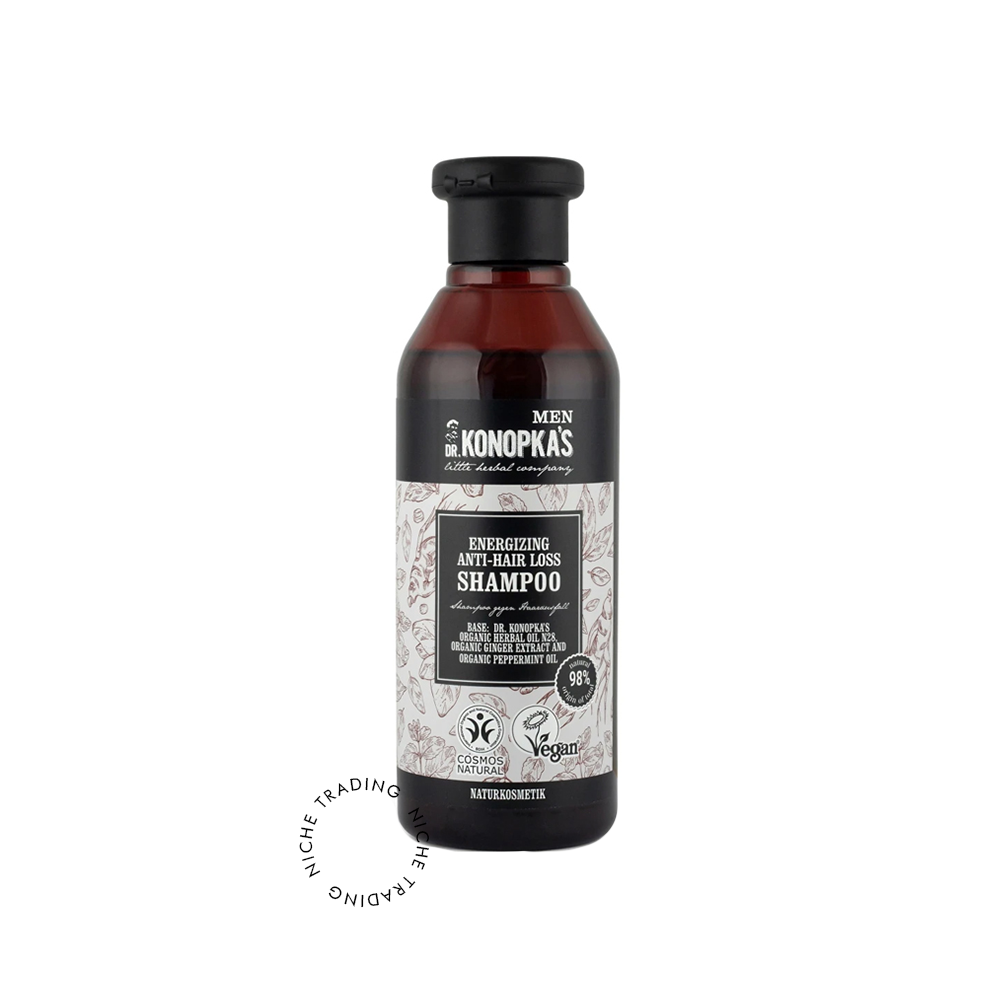 Men Energizing Anti Hair Loss Shampoo, 280ml - Dr. Konokpa | Niche Trading Qatar