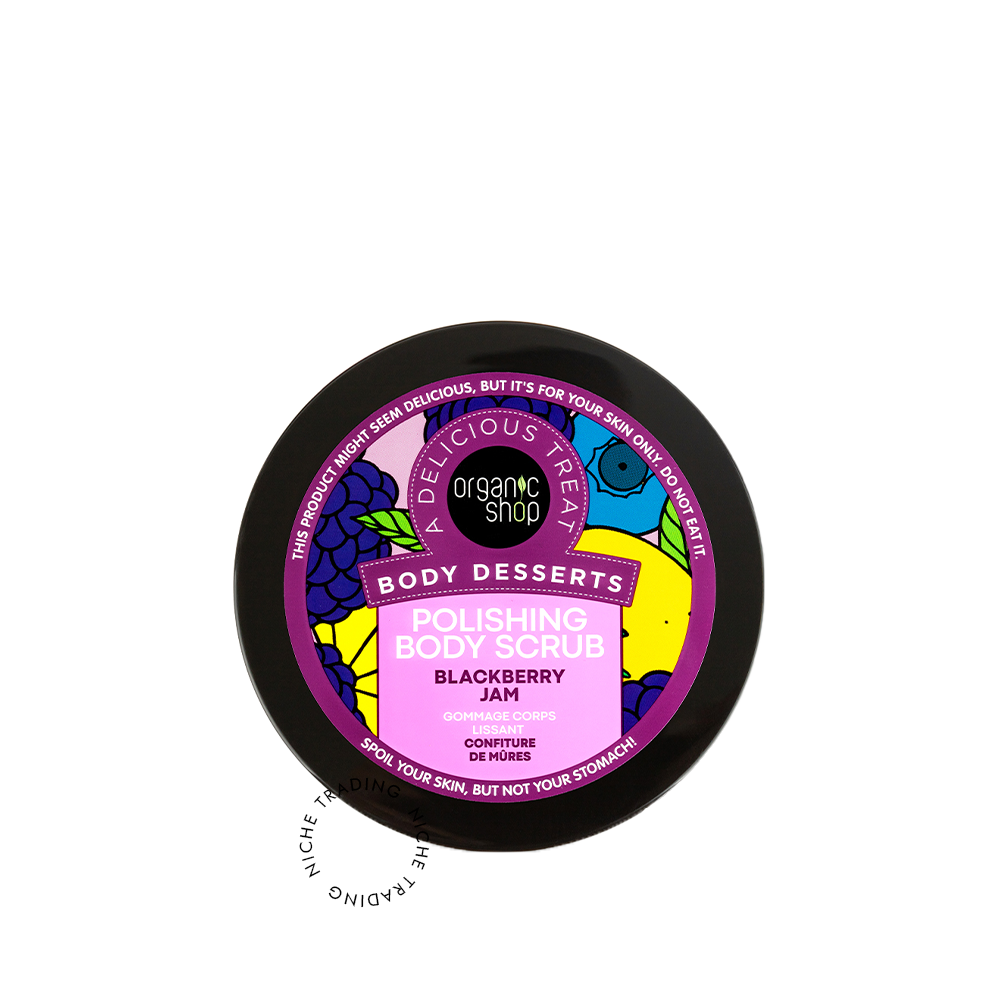 Organic Shop Body Desserts Polishing Body Scrub Blackberry Jam, 450ml - Organic Shop | Niche Trading Qatar