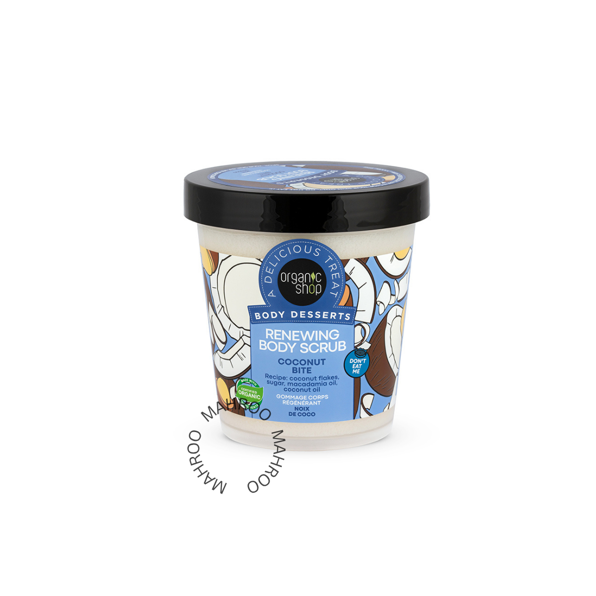 Organic Shop Body Desserts Renewing Body Scrub Coconut Bite, 450ml