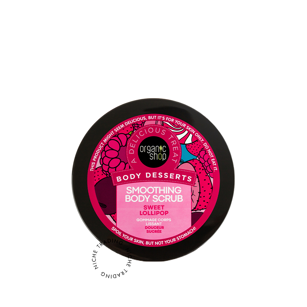 Organic Shop Body Desserts Smoothing Body Scrub Sweet Lollipop, 450ml - Organic Shop | Niche Trading Qatar