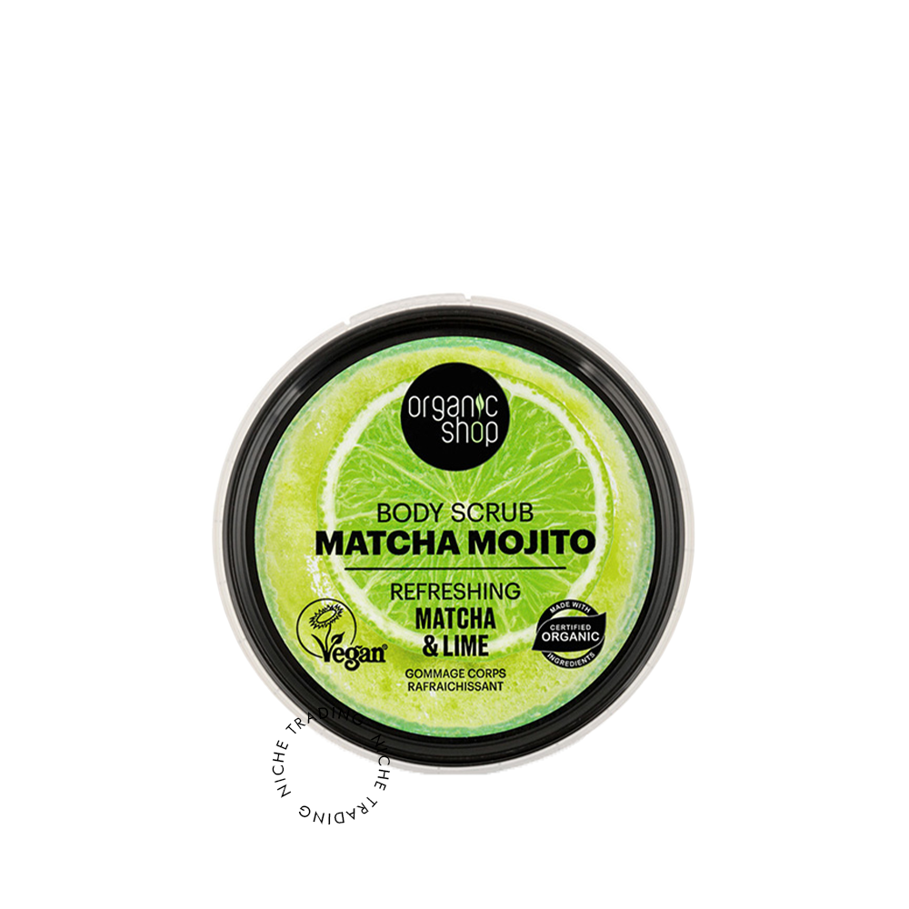 OS Matcha Mojito body scrub. Refreshing. Matcha & Lime, 250ml