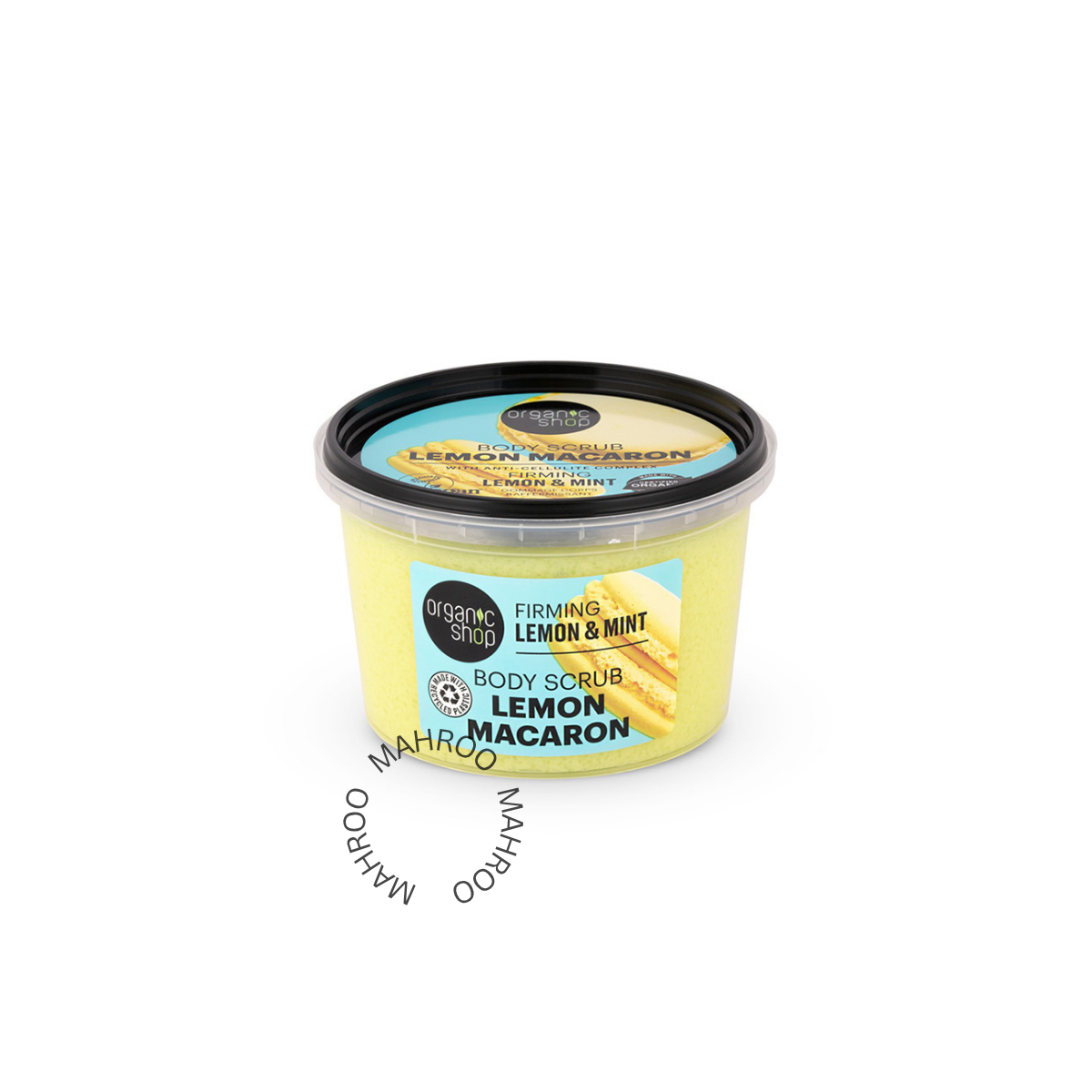 OS Lemon Macaron Body Scrub. Firming. Lemon & Mint, 250ml