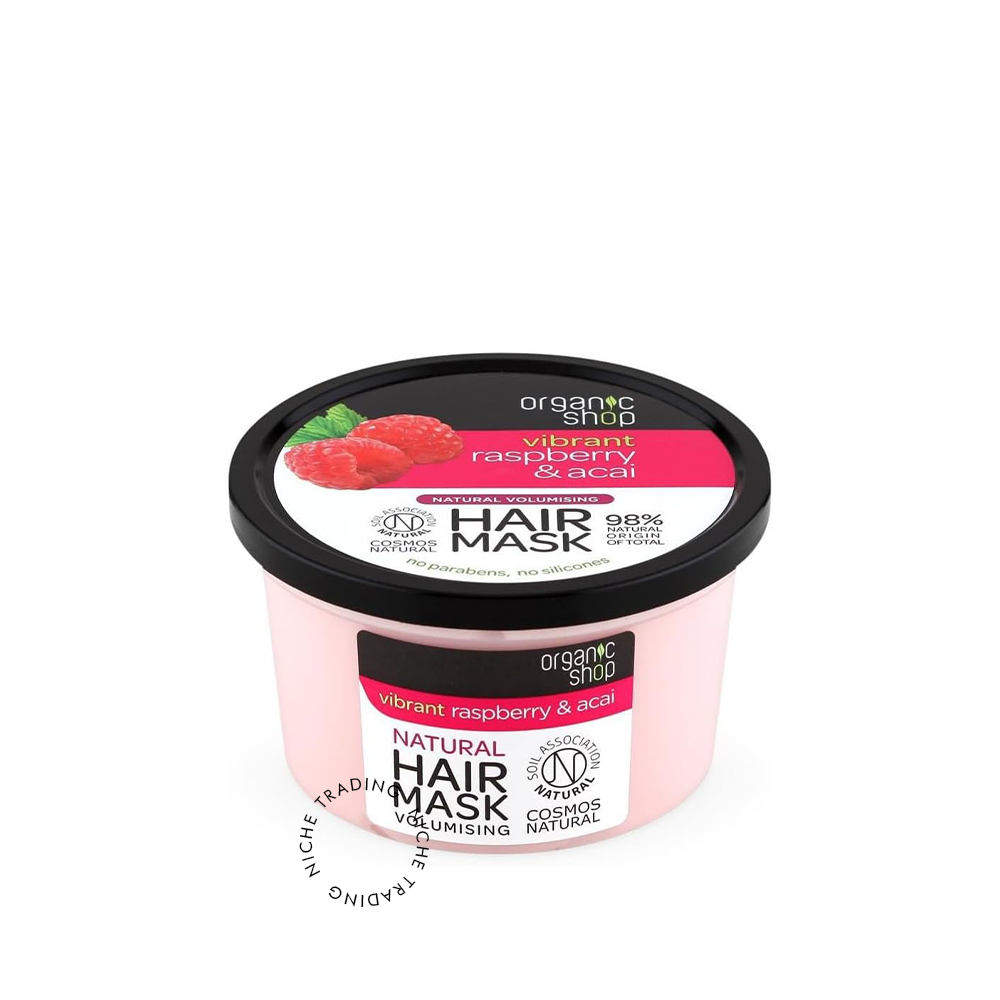 Organic Shop Raspberry & Acai hair mask, 250ml