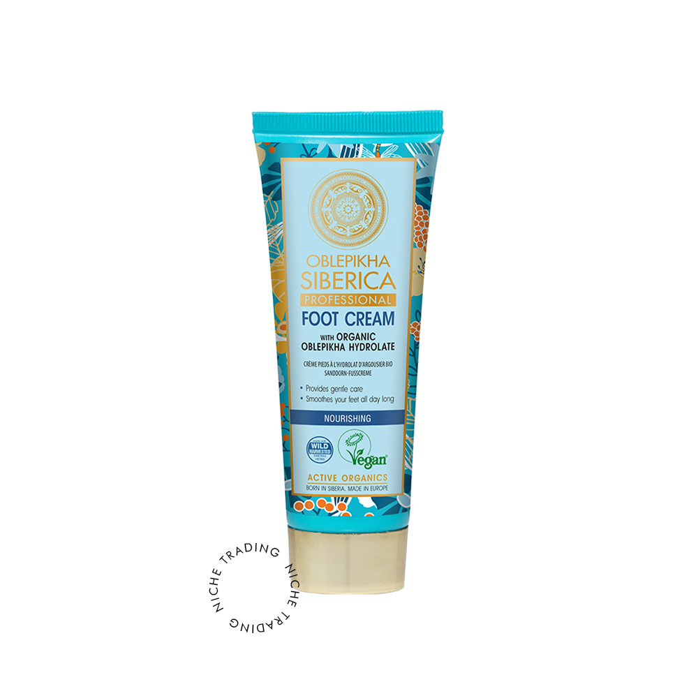 Foot Cream with Organic Oblepikha Hydrolate, 75ml - Natura Siberica | Niche Trading Qatar