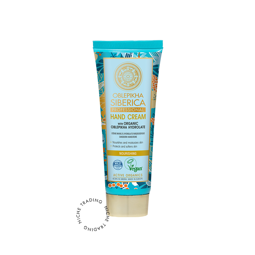 Hand Cream with Organic Oblepikha Hydrolate, 75ml - Natura Siberica | Niche Trading Qatar