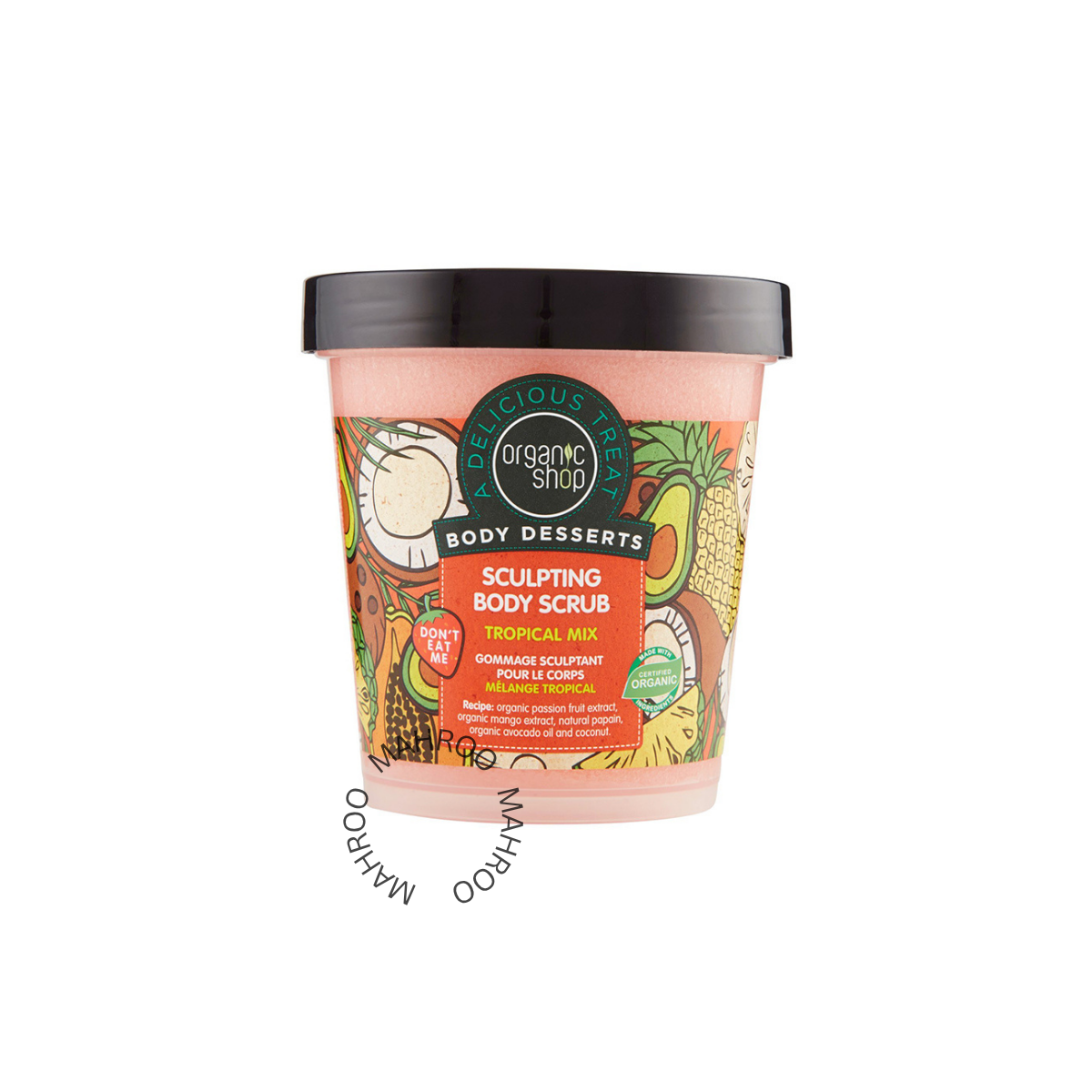 Organic Shop Body Desserts Tropical Mix Sculpting Body Scrub, 450ml