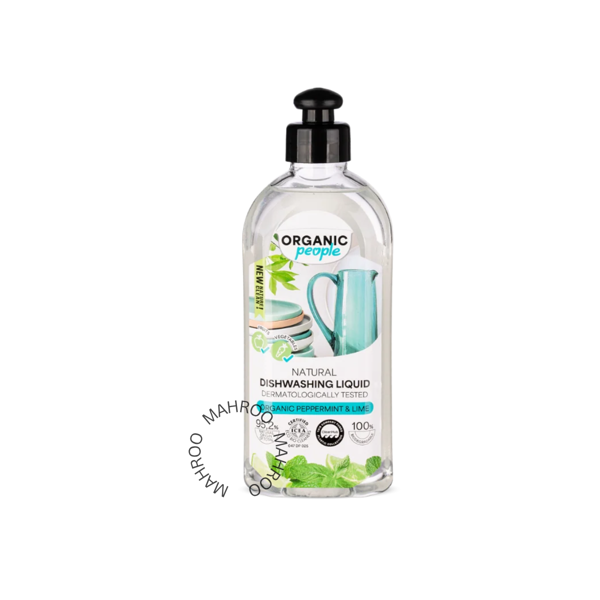 ORGANIC PEOPLE Organic People. Natural Dishwashing Liquid Organic Peppermint & Lime, 350 ml 1800