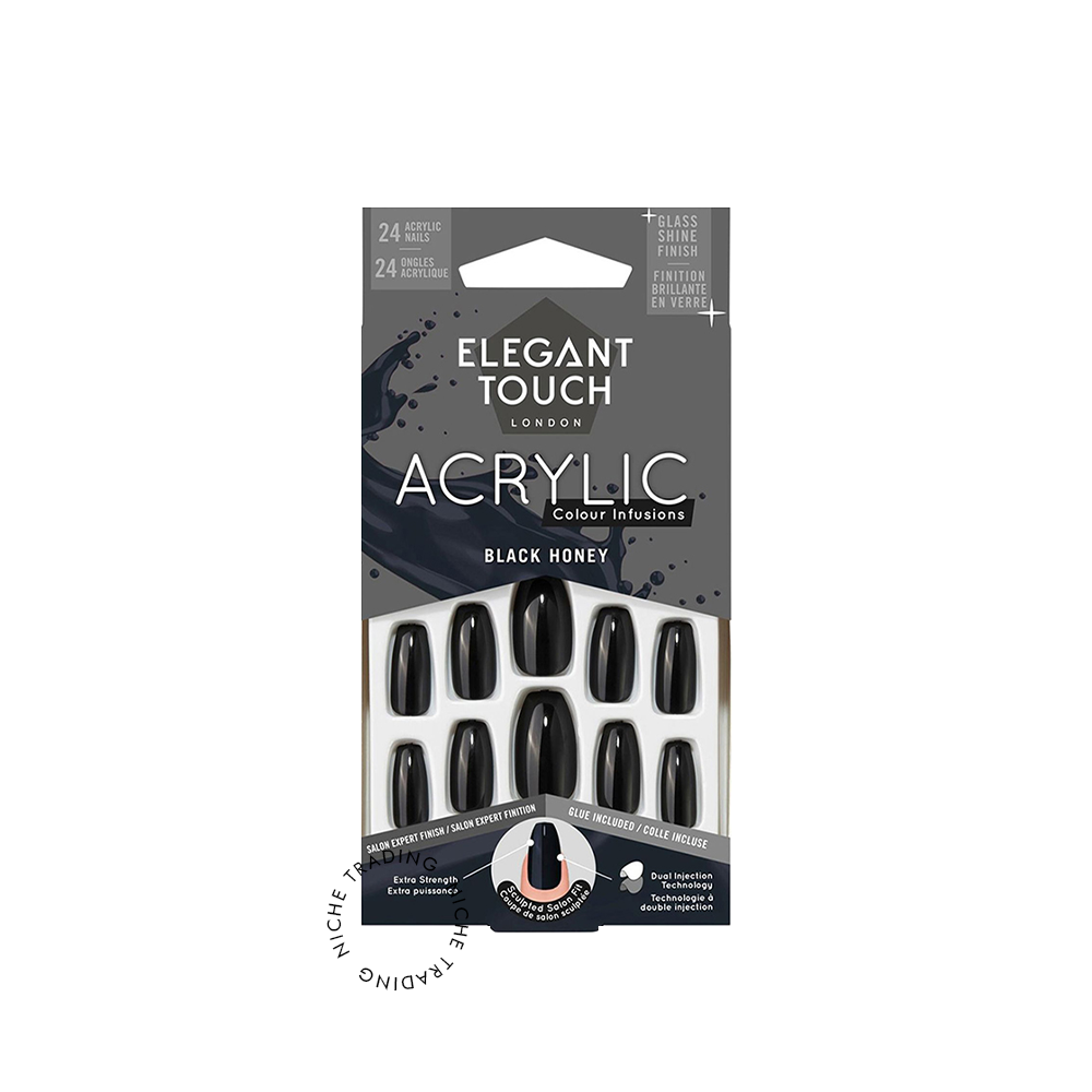 Elegant Touch Colour Acrylic Black Honey - Elegant Touch | Niche Trading Qatar