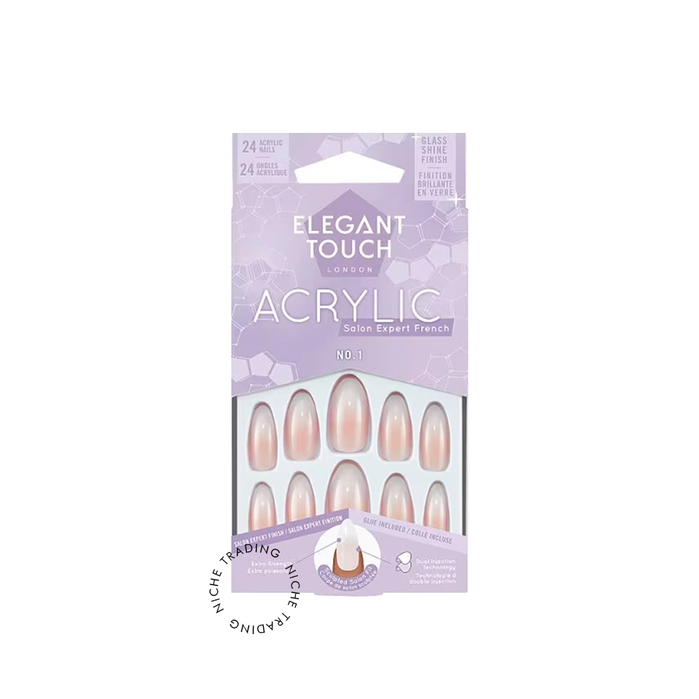 Elegant Touch French Acrylic No 03 Long Square