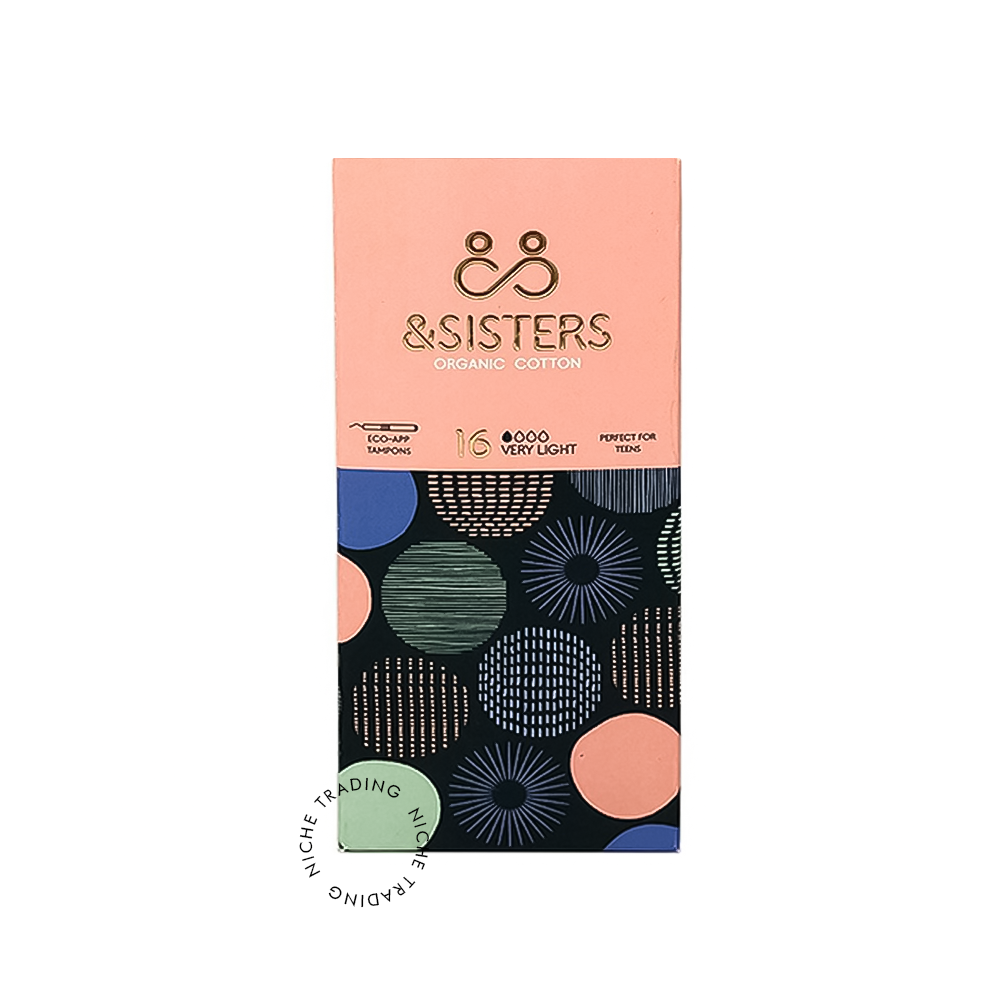 &Sisters Organic Cotton Eco-Applicator Tampons | Very light (16 pack)