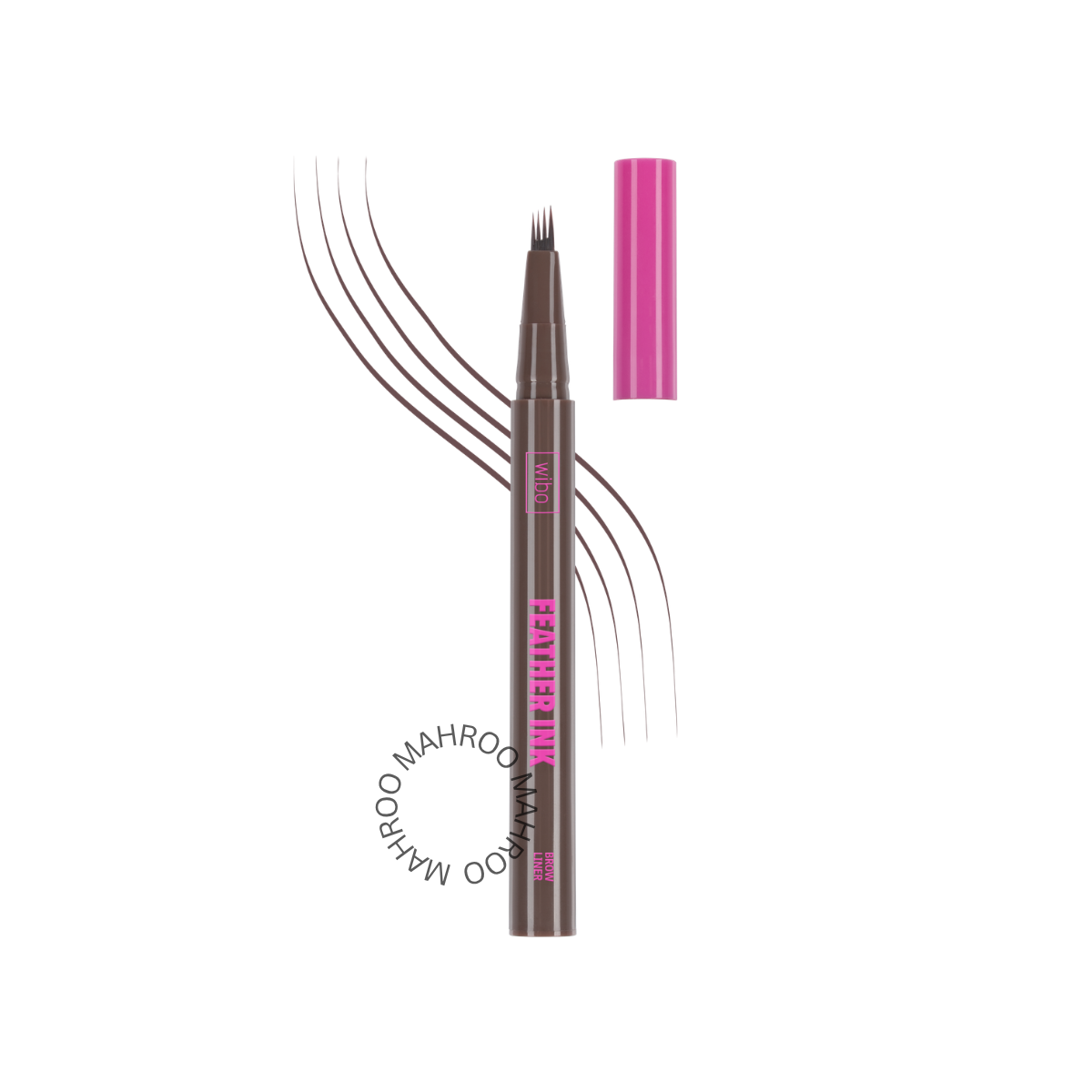 WIBO FEATHER INK 4-TIP MICROCOMB BROW LINER 2