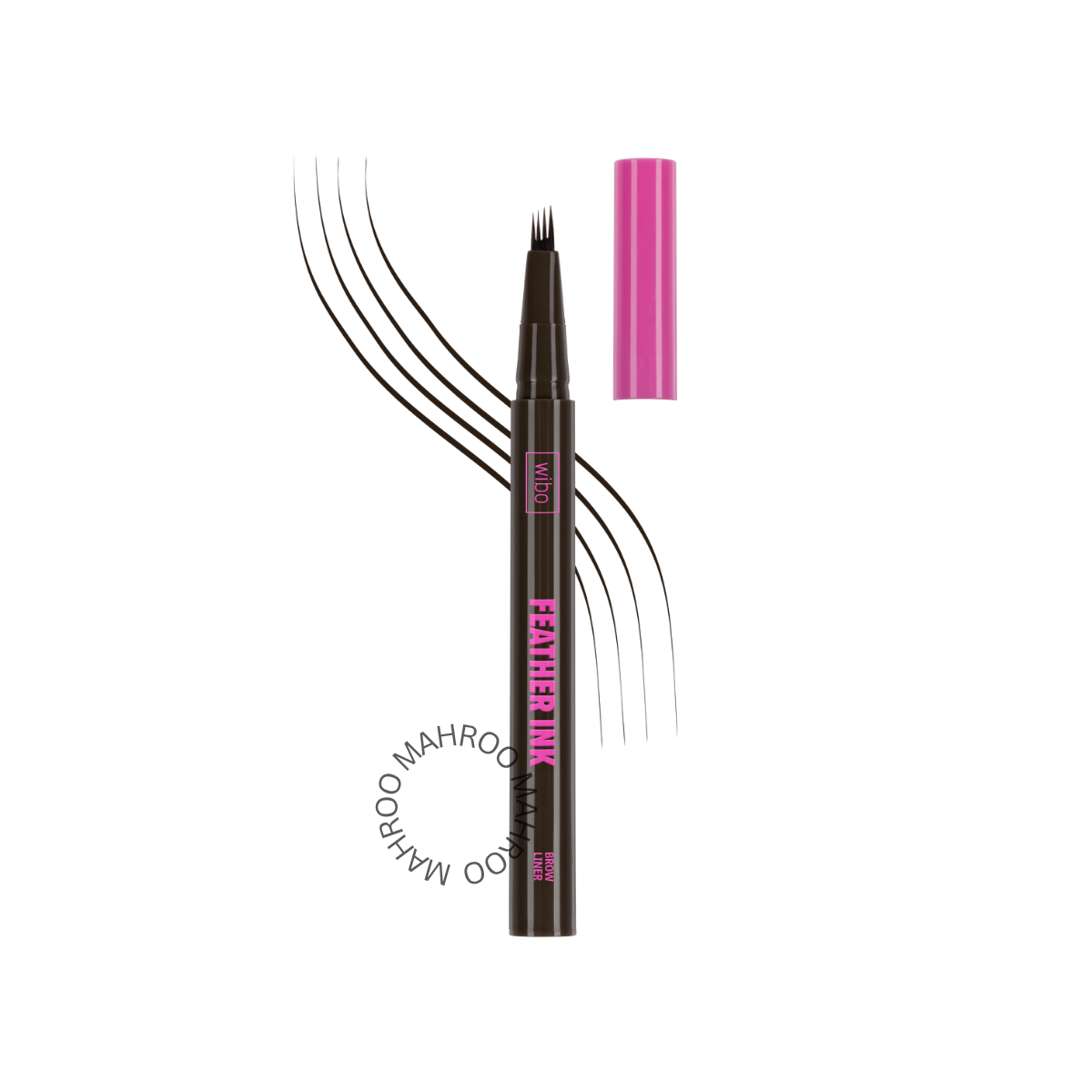 WIBO FEATHER INK 4-TIP MICROCOMB BROW LINER 3
