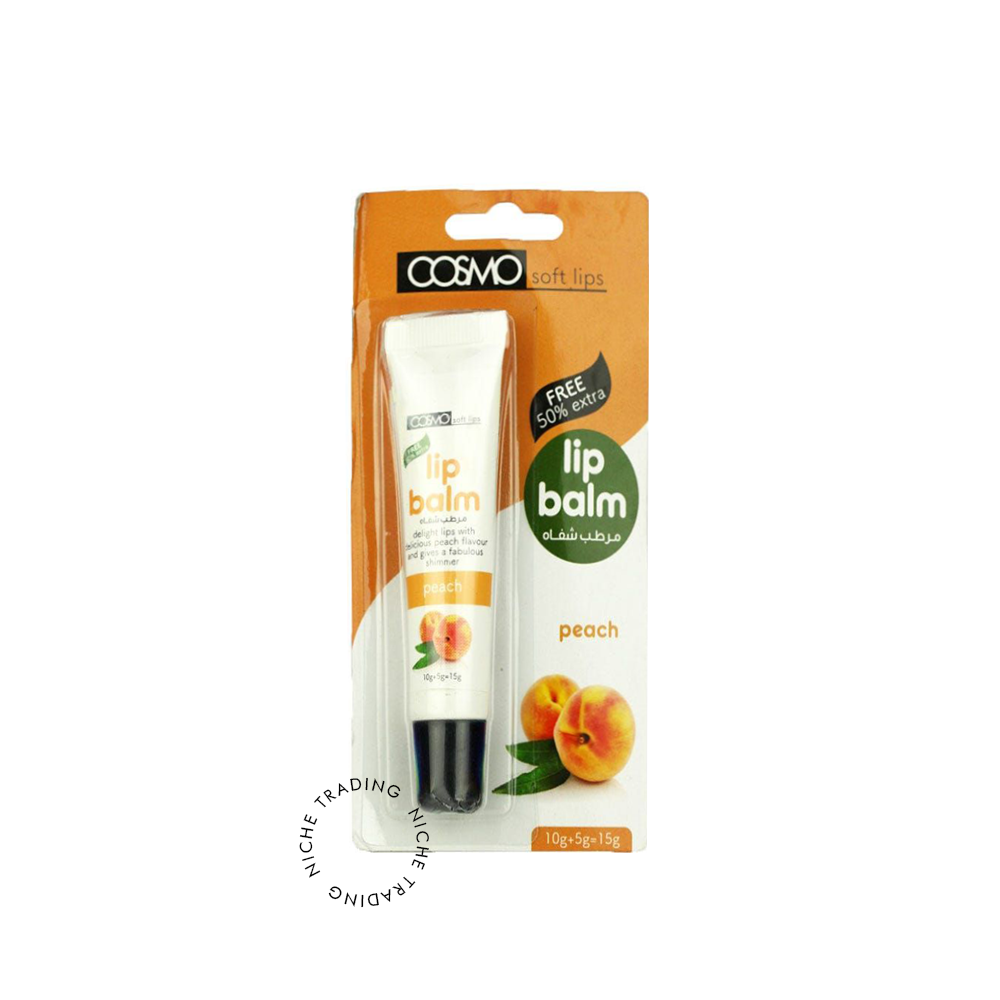 Cosmo Peach Lip Balm 15gm - Cosmo | Niche Trading Qatar