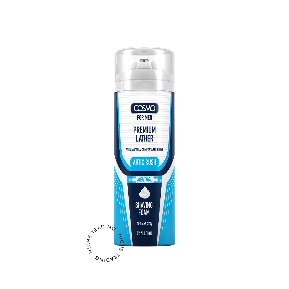 Cosmo Shaving Foam Artic Rush Menthol 400ml - Cosmo | Niche Trading Qatar