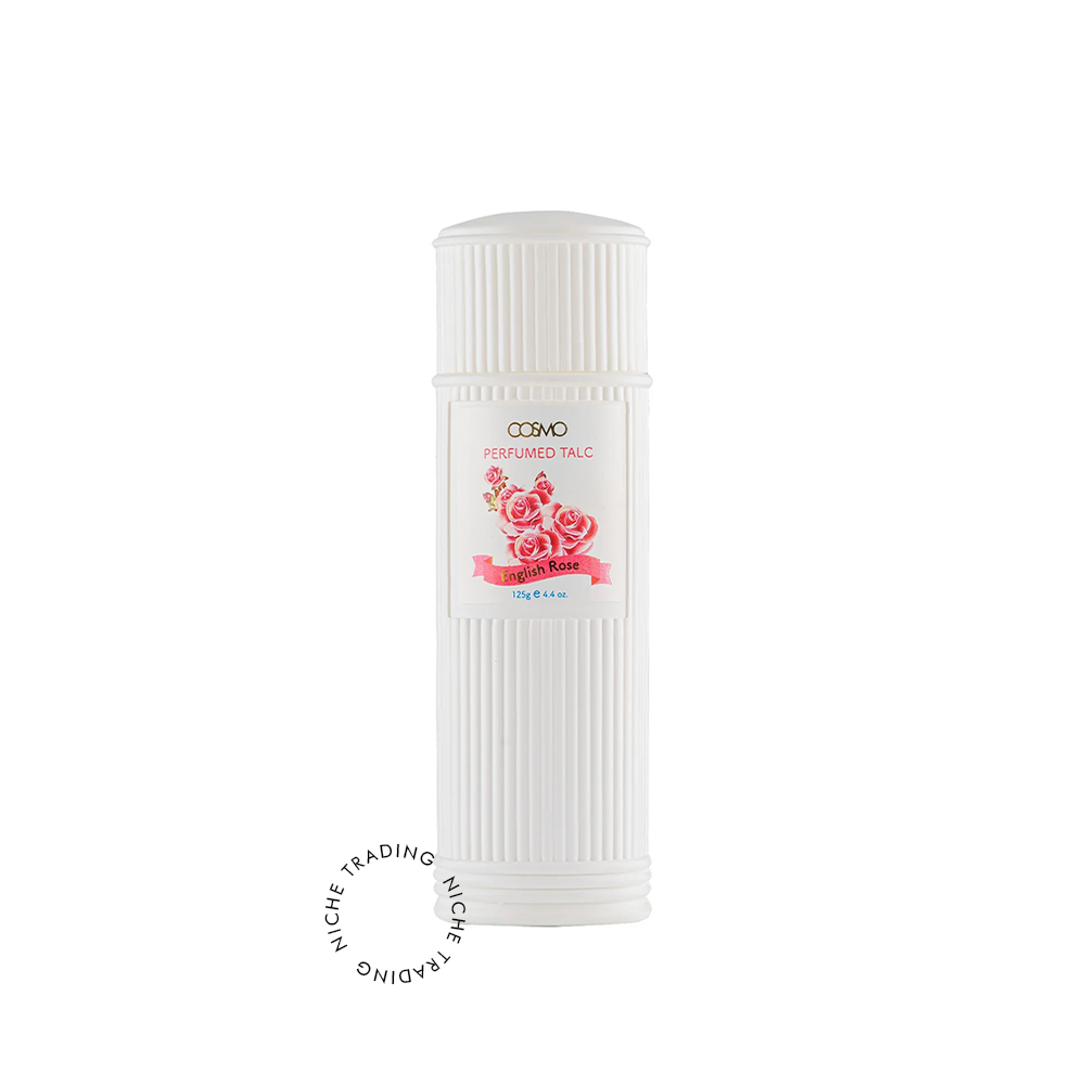 Cosmo Perfumed Talc English Rose 125gm