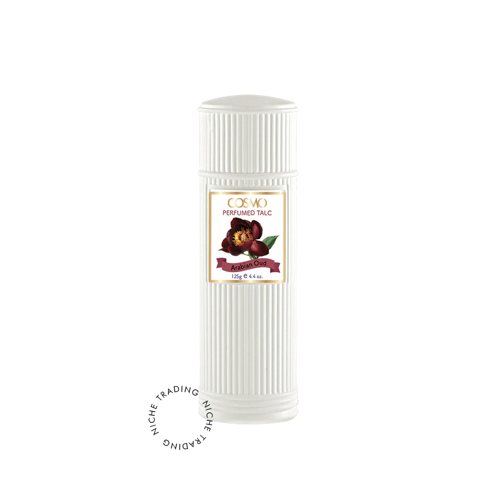 Cosmo Perfumed Talc Arabian Oud 125gm - Cosmo | Niche Trading Qatar