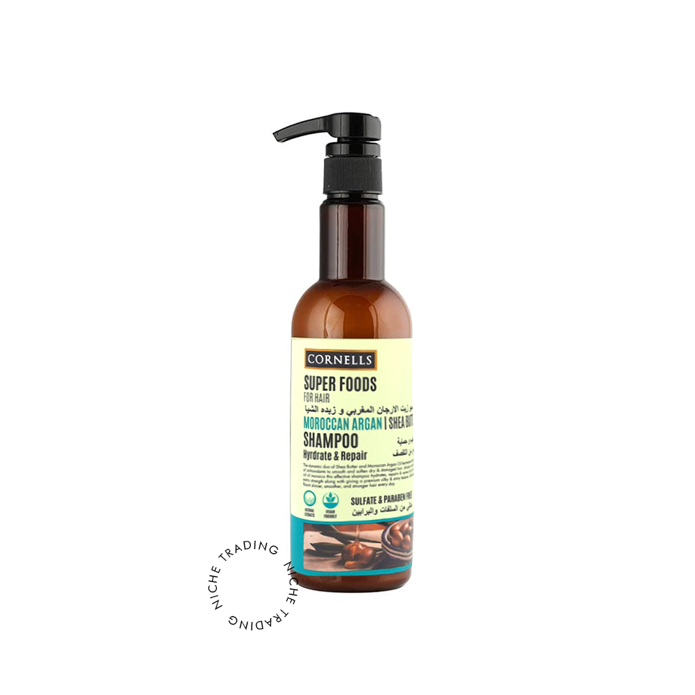 Cornells Super Foods Moroccan Argan / Shea Butter Shampoo 500ml - Cornells | Niche Trading Qatar