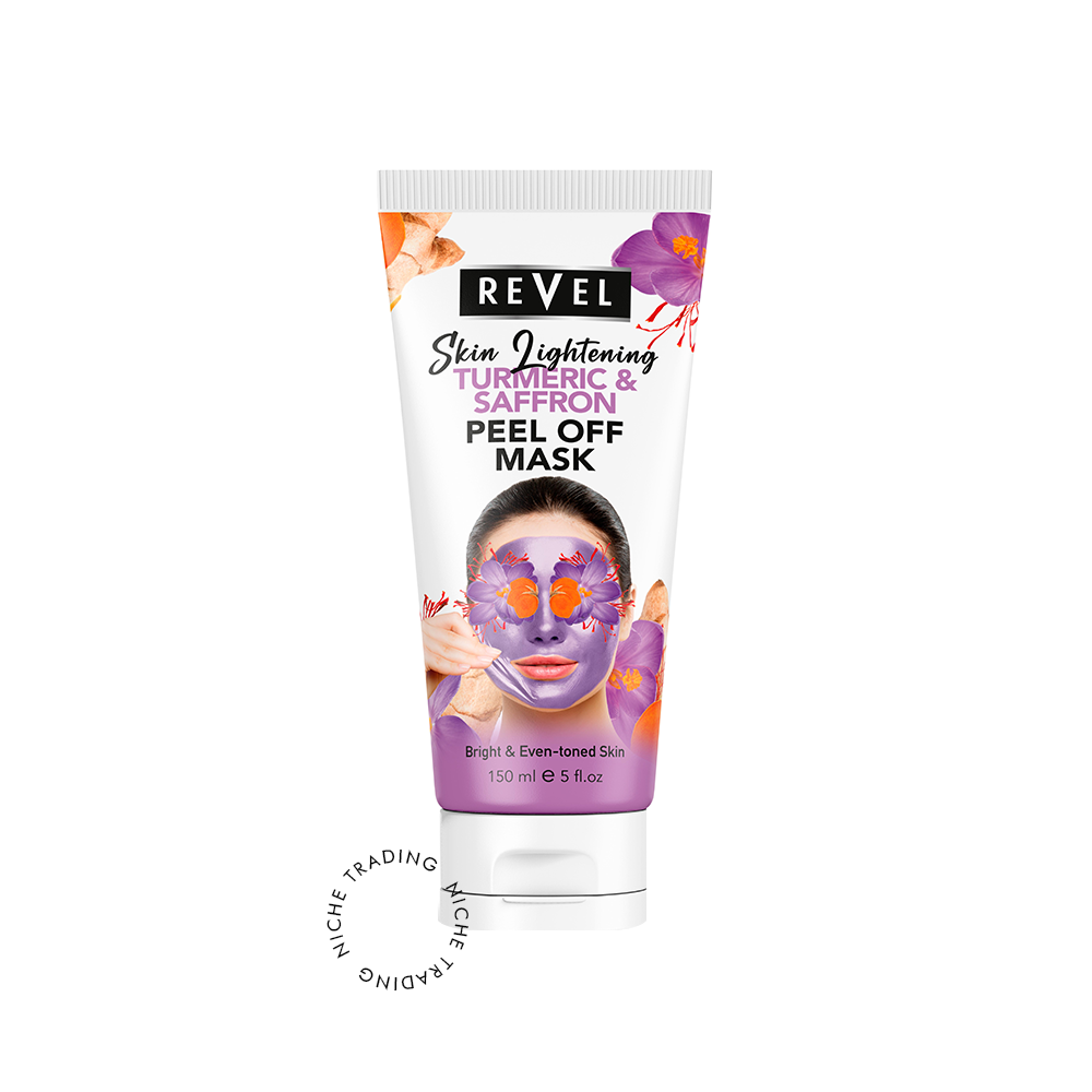 Revel Skin Lightening Turmeric & Saffron Peel Off Mask 150ml - Revel | Niche Trading Qatar