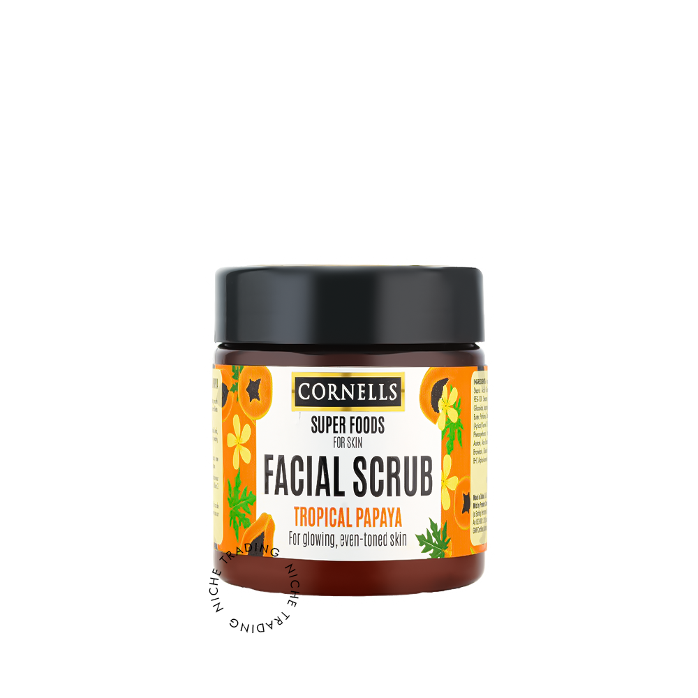 Cornells Tropical Papaya Facial Scrub Super Foods for Skin 330ml
