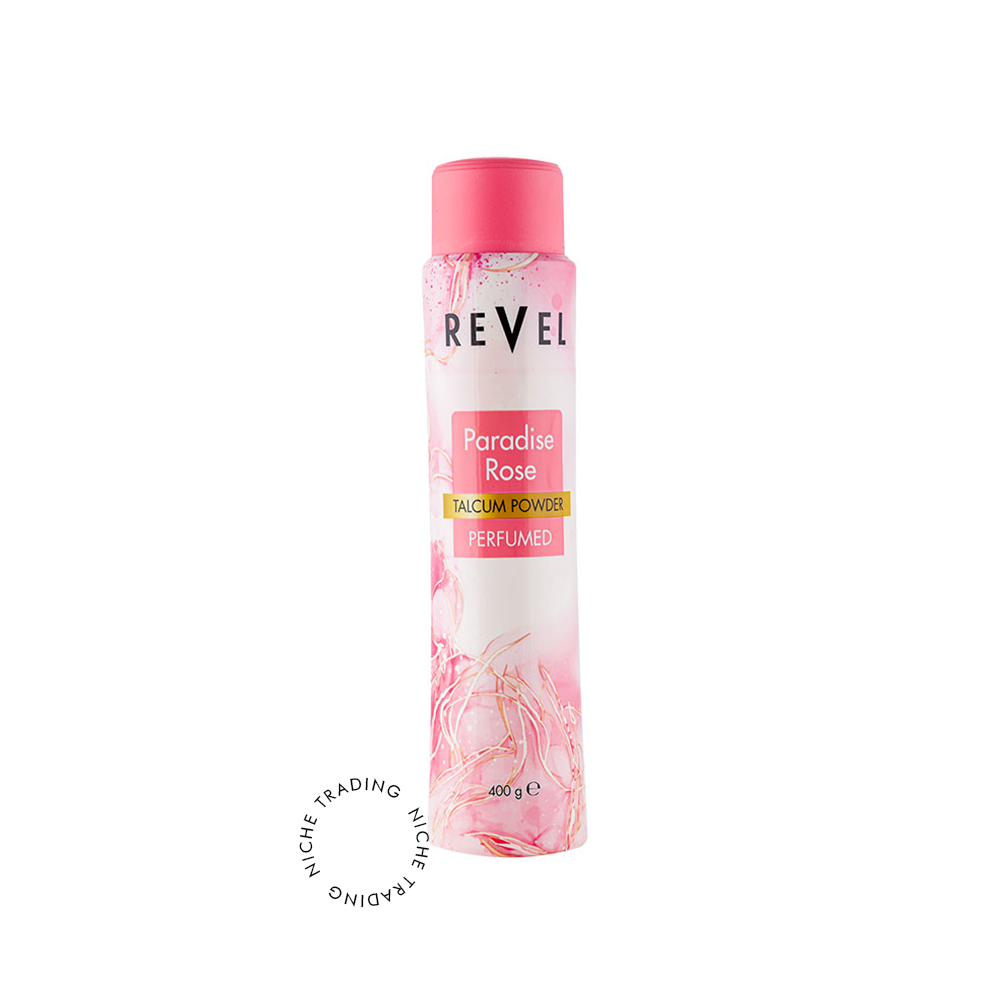 Paradise Rose Talcum Powder 400gm (revel Series)