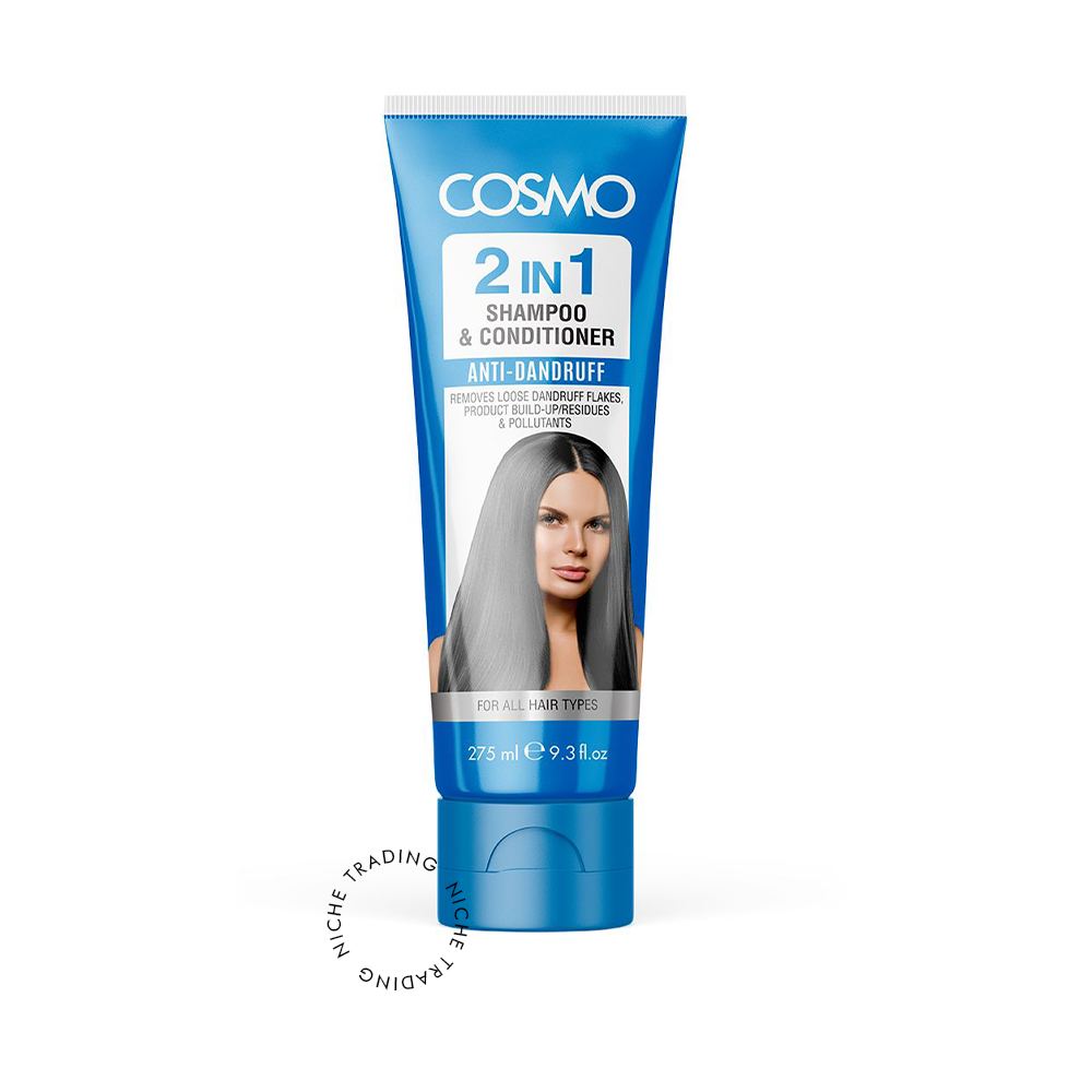 Cosmo Anti Dandruff 2in1 Shampoo & Conditioner 275ml - Cosmo | Niche Trading Qatar
