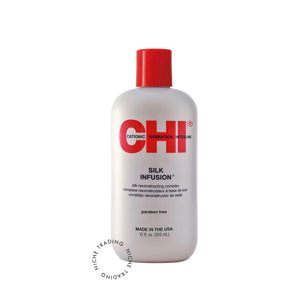 Chi Silk Infusion Silk Serum 355ml — Frizz Control & Instant Shine for All Hair Types — Available in Qatar