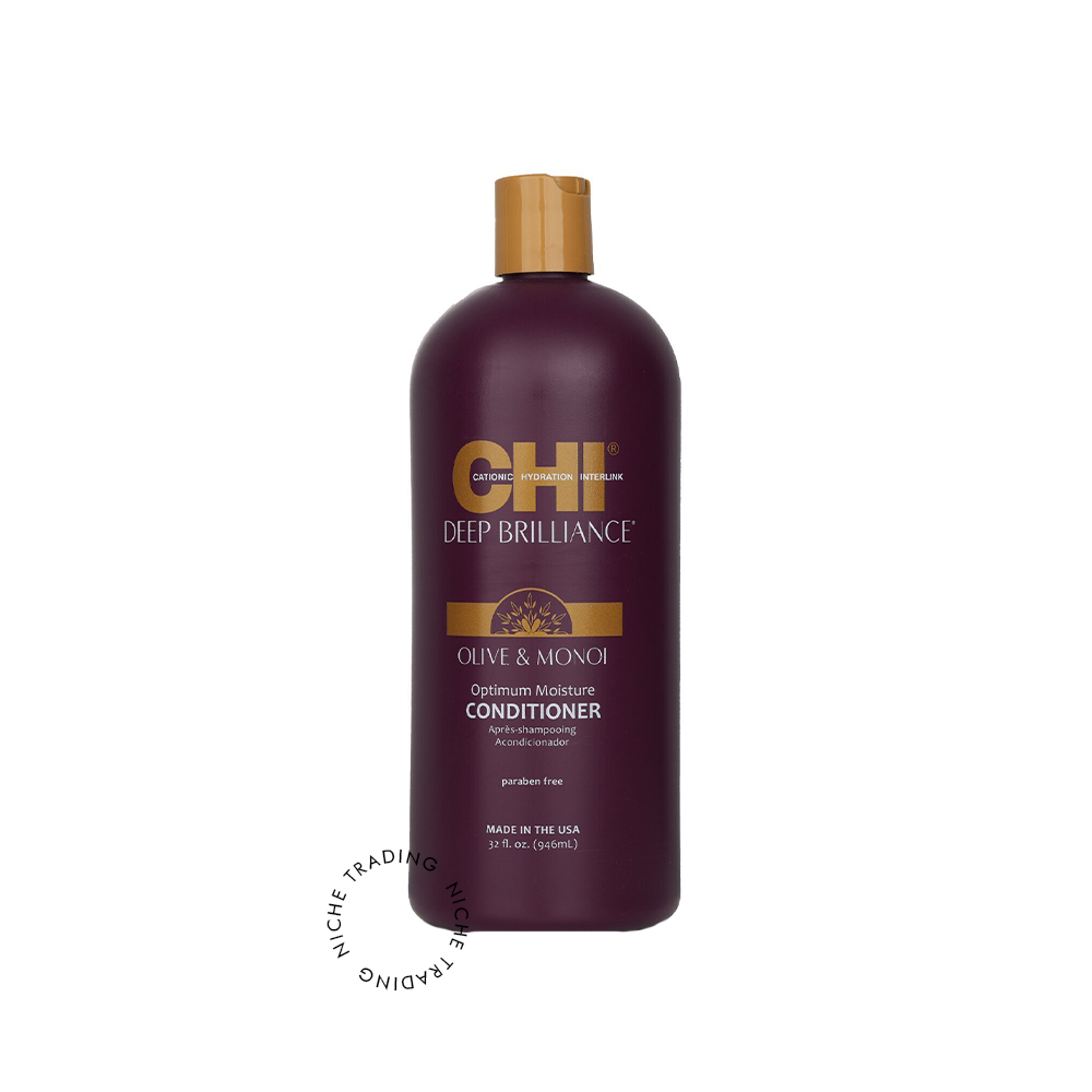 Chi Deep Brilliance Olive & Monoi Optimum Moisture Conditioner 32floz