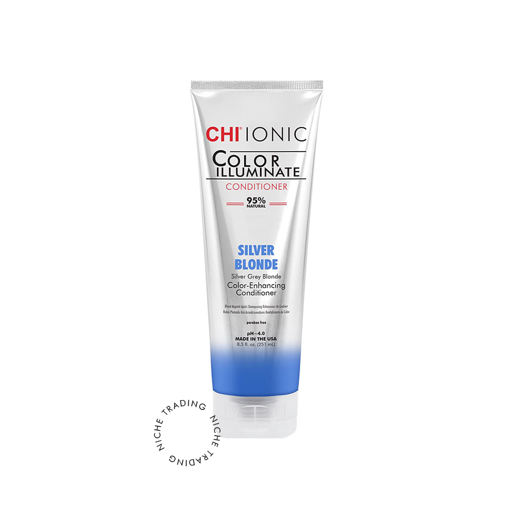 Chi Color Illuminate Conditioner - Silver Blond 8.5 Fl. Oz.