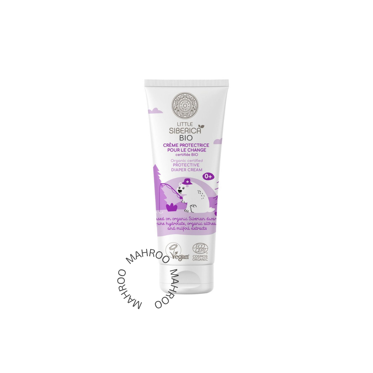 Little Siberica. Organic Certified Protective Diaper Cream, 75ml