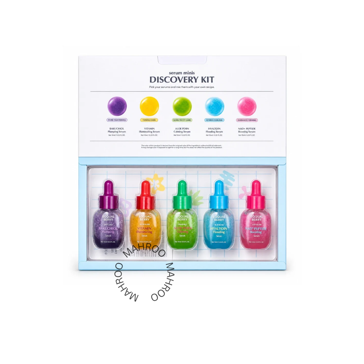 Eqqualberry 5 Mini Serums Discovery Set (50ml Total - 10ml x 5)
